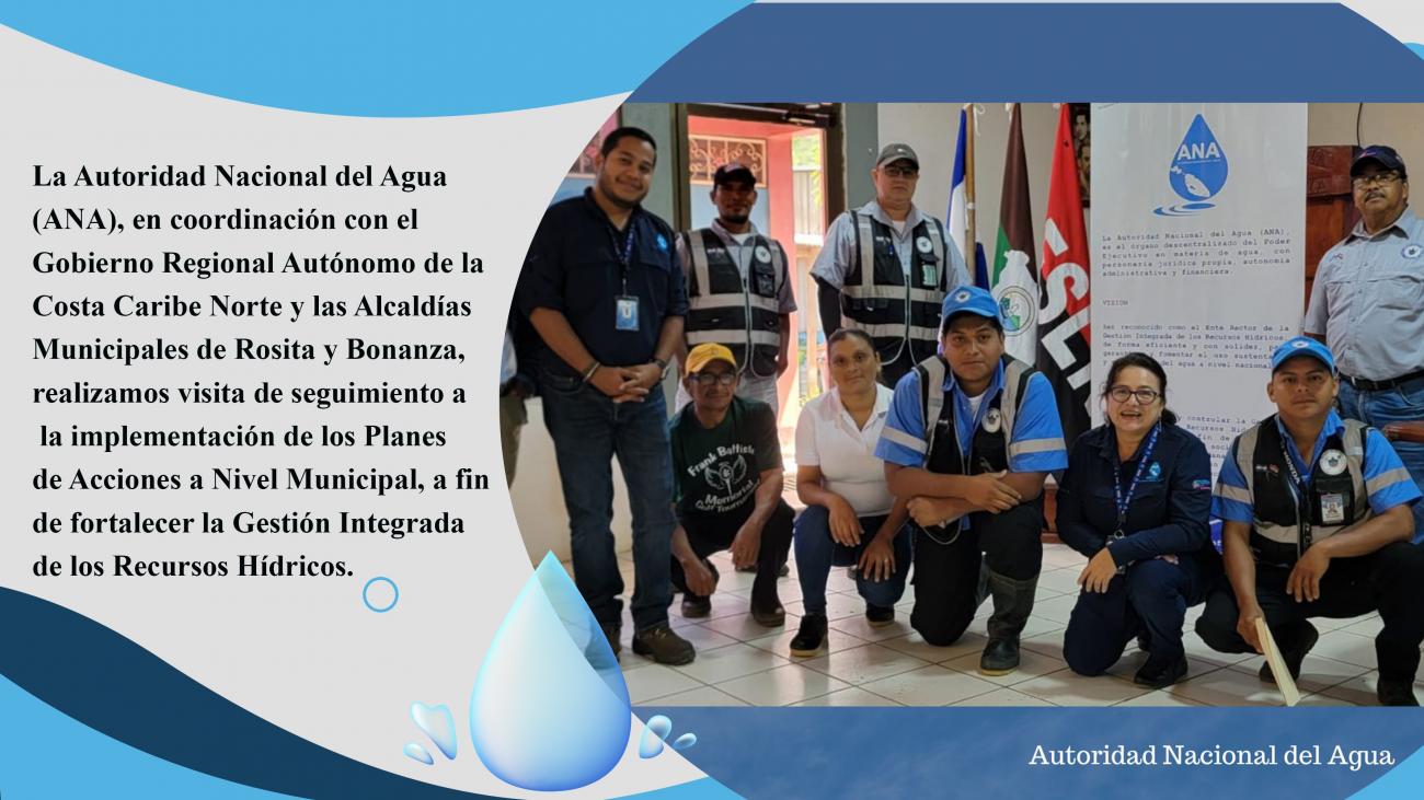 Visita de seguimiento a la implementación de los Planes de Acciones a Nivel Municipal, a fin de fortalecer la Gestión Integrada de los Recursos Hídricos. 